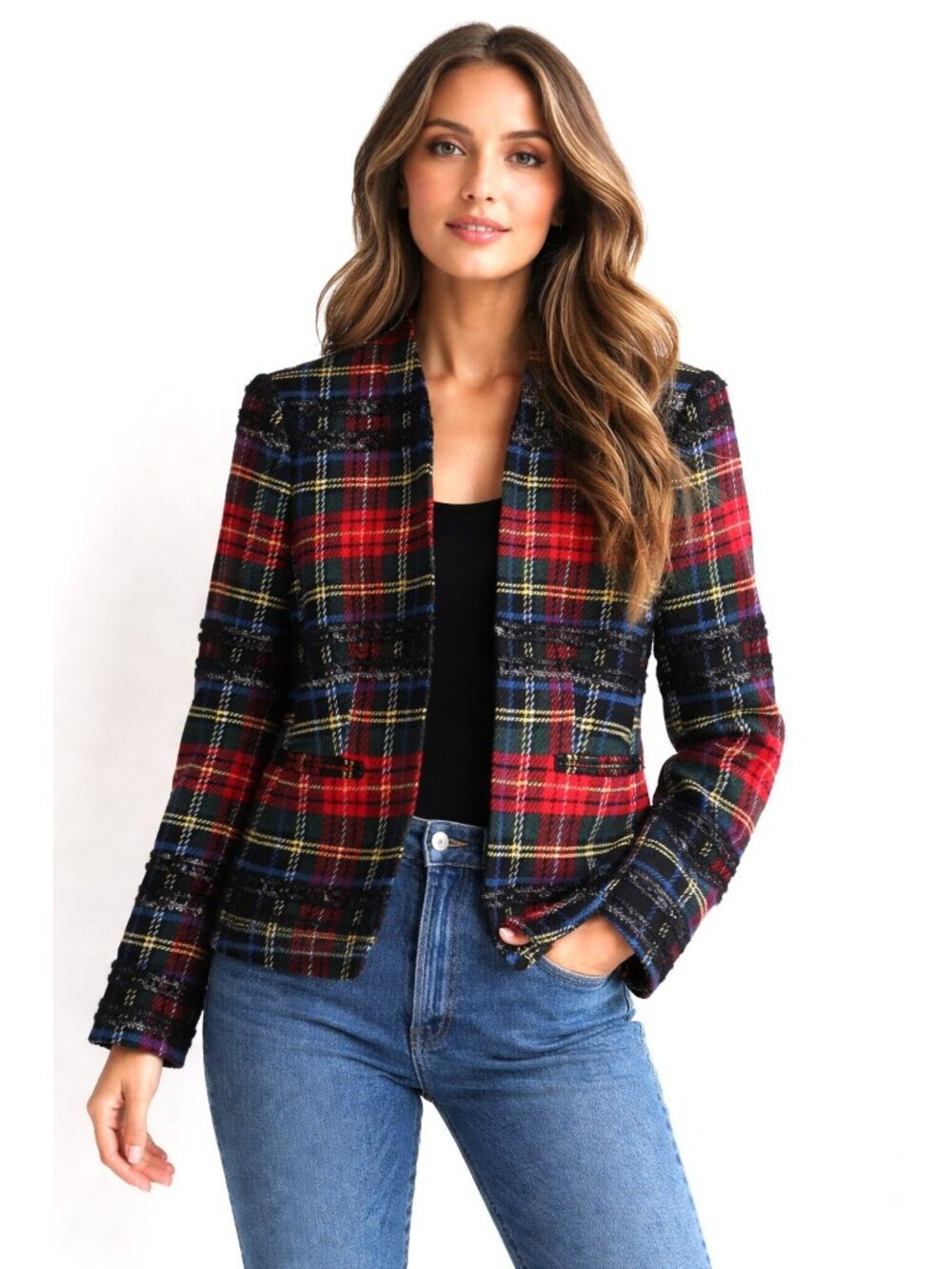 J. Crew Classic Plaid Wool Blend Blazer 4